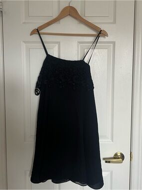 Vintage Laura Ashley 100% Silk Cami Sleeveless Mini Dress